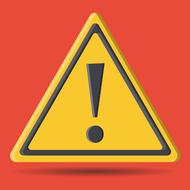 sign attention care drawing