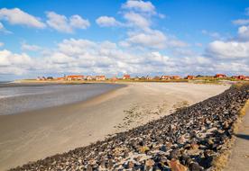 sandy beach on an island in the North Sea, Germany