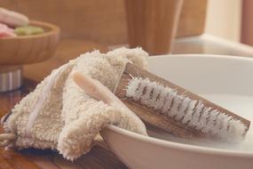 Washcloth Hand Brush pink
