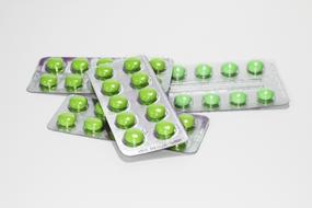 Blister Medicine Pills green