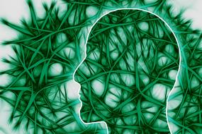 neural pathways artistically banner drawing