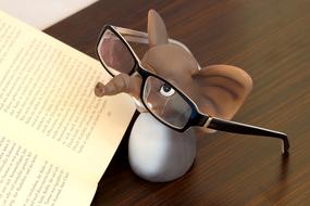 Elephant Glasses Reading book