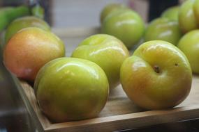 Yellow green Plums