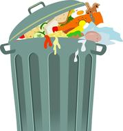 Full trash can