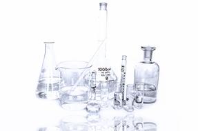 Lab Research, chemical glassware