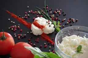 Cheese Slovak and tomato