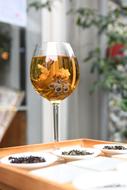 Jasmine Tea and Wine Glass