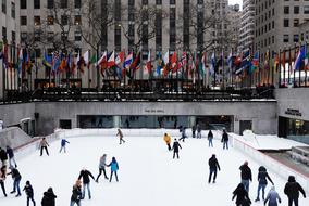 Crowd Ice Skating