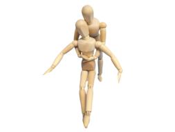 First Aid Savior wood figure