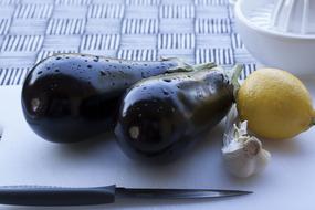 water Eggplant and Lemon and Garlic