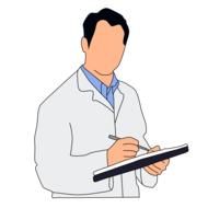 doctor with report