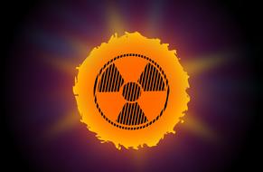 sun radioactive ultraviolet sign