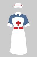 nurses uniform nurse vintage drawing