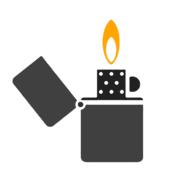 light flame sign drawing