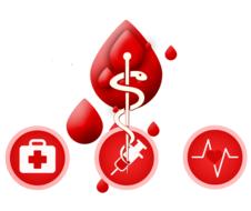 donation blood sign drawing