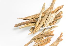 dried cassia on a white table