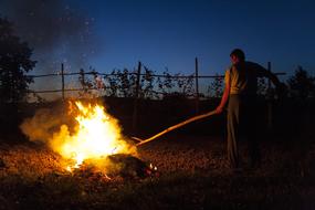 Man and Fire