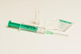 Syringe Disposable Needle green