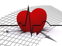 heart curve crack ecg drawing