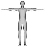 3d abstract art male grey drawing