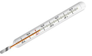 thermometer as a drawing