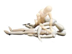 First Aid wood dolls