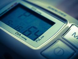 sugar level on a medical device monitor