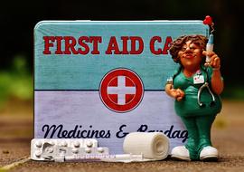 fat Nurse, Funny toy at First Aid case