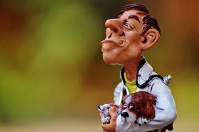 Veterinarian Funny clay fig