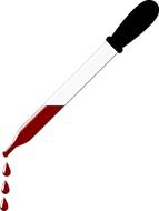 drawing of medicine dropper