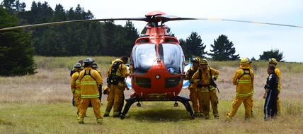 Helicopter Rescue Emergency people