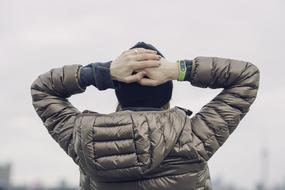 woman in jacket and beanie