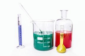 laboratory test tubes colors