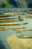 Surgeon tools for operations lying