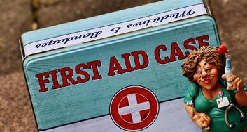 First Aid case adn Nurse Funny clay