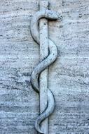 medical Relief Symbol on a wall