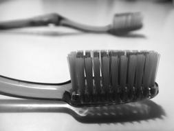 Toothbrush Dental Care black and white