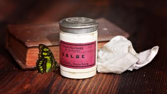 Medical Ointment Cloth and book