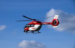 Helicopter Air Rescue red
