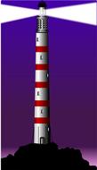 lighthouse tower red white