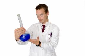 male laboratory assistant
