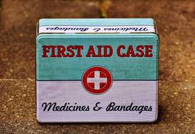 First Aid Box green