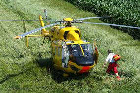 Helicopter Rescue and man