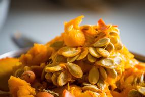 orange Pumpkin Seed Fruit