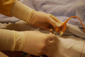 Hands Gloves Catheter