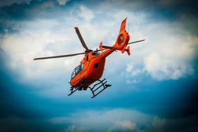 Helicopter Red Rotor