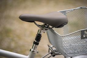 bicycle seat and basket