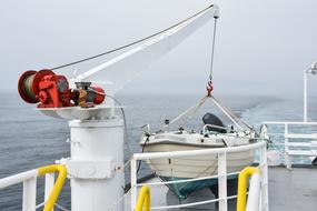Safety Boat Rescue white red