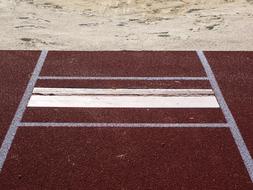Long Jump Pit close-up