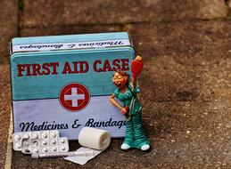 First Aid Nurse Funny clay decoration